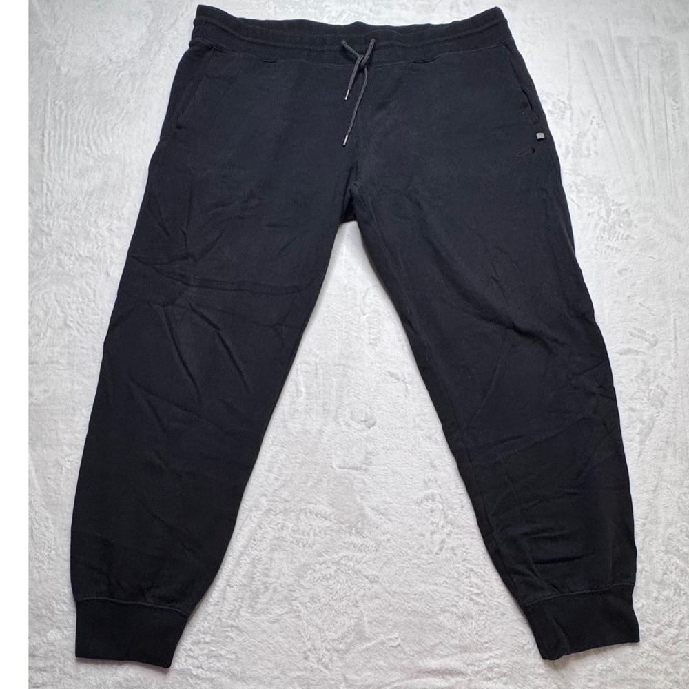 Oakley Mens XXL Black Fleece Jogger Sweatpants Drawstring Pockets Casual Gym
